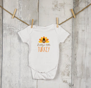 Daddy's Little Turkey Onesie®, Thanksgiving Onesie®, Thanksgiving Outfit,Baby Thanksgiving Outfit, Cute Thanksgiving Onesie®